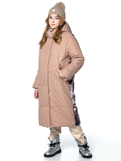 Пальто детское NIKASTYLE 6з3224, миндаль/беж, 134