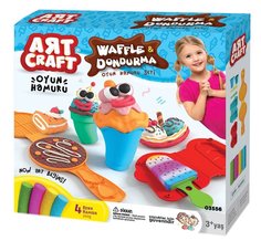 Набор для лепки Вафли и мороженое, тесто 4х50 гр AЯT CRAFT 03556