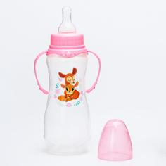 Бутылочка для кормления Mum&Baby Оленята: мамы и малыши, 250 мл, от 0 мес, приталенная