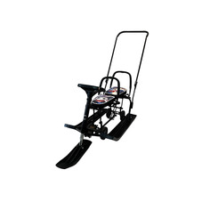 Снегокат Барс 507 TWINS BABY Wheel для двоихДракоши 8546 черный Bars