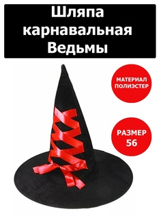 Шляпа Ведьмы черная 1шт No Brand
