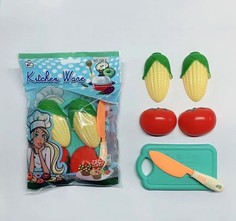 Игровой набор овощей и фруктов для резки с доской B669-H40024 No Brand