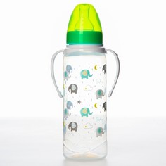 Бутылочка для кормления Mum&Baby Baby, от 0 мес, 250 мл, цилиндр, с ручками