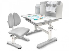 Комплект мебели (столик + стульчик) Mealux EVO Panda grey (арт. BD-28 G)