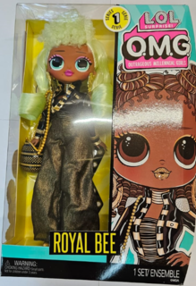 Кукла L.O.L. Surprise OMG Серия1 Royal Bee ОМГ Роял Би, эксклюзив, желтые волосы