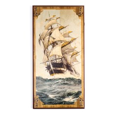 Нарды Take it Easy Морские деревянные большие настольная игра с шашками 60х60 см