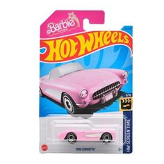 Машинка Hot Wheels легковая машина HKG52 металлическая 1956 Corvette розовый