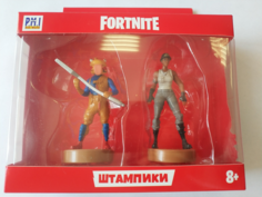 Фигурки Fortnite штампики 7,5 см, серия 2, BEEF BOSS and RECON EXPERT по 2 шт в коробочке