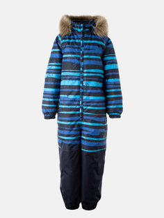Комбинезон детский Huppa Wille, 43186-синий с полосами темно-синий, 134