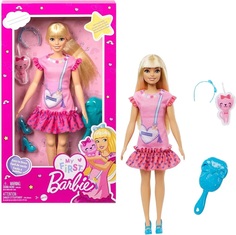 Кукла Barbie Блондинка с котенком HLL19