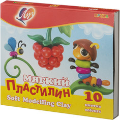 Пластилин Луч Кроха 10цв 165гр со стеком, (2шт.)