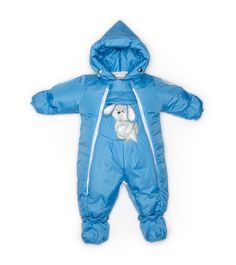 Комбинезон-трансформер Malek-Baby Зима, Голубой 147шм р.74 см