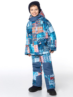 Комплект верхней одежды детский NIKASTYLE 7з3124, лед/деним, 158