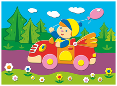 Поделка Дрофа-Медиа Мягкая картинка Я - автогонщик