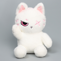 Мягкая игрушка Кот, 20 см, белый No Brand