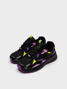 Кроссовки PlayToday Tween 32421902, черный, сиреневый, зеленый, 40
