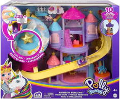 Игровой набор Polly Pocket Радужный Парк развлечений с куклами и аксессуарами GYK44