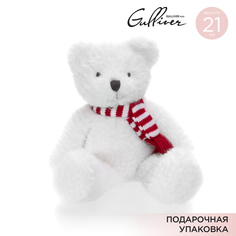 Мягкая игрушка Gulliver Мишка белый в шарфе 21 см 70-KY23SP2807