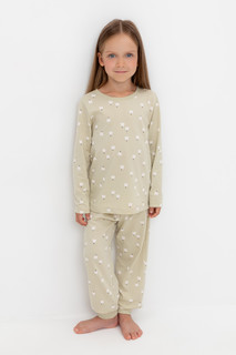 Пижама детская CROCKID К 1512, зеленый, 140, 1 шт.
