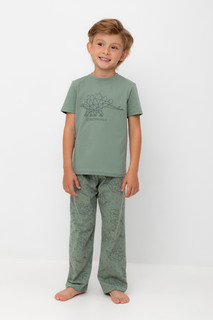 Пижама детская CROCKID TR 588, зеленый, 116, 1 шт.