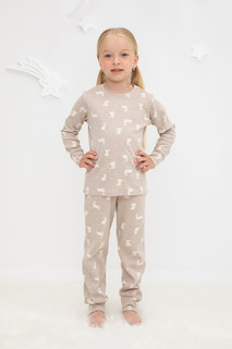 Пижама детская CROCKID К 1044, бежевый, 98, 1 шт.