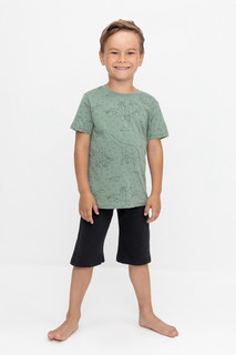Пижама детская CROCKID TR 588, зеленый, 146, 1 шт.