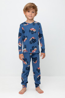 Пижама детская CROCKID К 1044, синий, 98