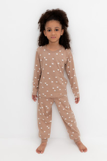 Пижама детская CROCKID К 1512, бежевый, 140, 1 шт
