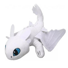 Мягкая игрушка Toys Torg, Дракон Беззубик, белый, 35 см