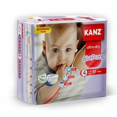 Подгузники детские Kanz размер 4, 7-18 кг, 30 шт