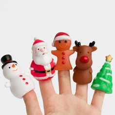 Набор игровой Kuchenland, 5 пр, ПВХ, Пальчиковый театр, Атрибуты праздника, Kiddy