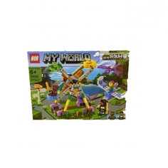 Конструктор MyWorld Minecraft Парк аттракционов - колесо обозрения 331 дет No Brand