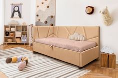 Кровать детская Берёзка Ева Литл бежевый