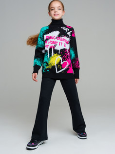 Брюки детские PlayToday 32421230, черный, 146