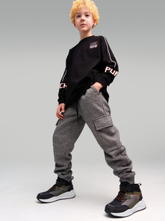 Брюки детские PlayToday 32411064, серый, 146