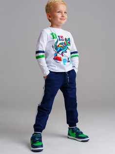 Брюки детские PlayToday 32412019, тёмно-синий, 110