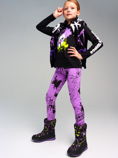 Леггинсы детские PlayToday 32441033, фиолетовый, 140