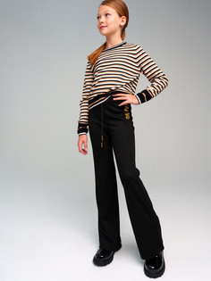 Брюки детские PlayToday 32421349, черный, 128