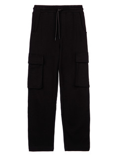 Брюки детские PlayToday 32411238, черный, 140