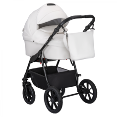 Коляска детская 3 в 1 Jovola Tessa Eco, 05 белая кожа