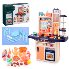 Игровой набор кухня 889-239 Давай играть (свет, звук) 69 предметов, в коробке Oubaoloon