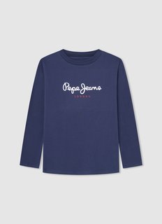 Лонгслив Pepe Jeans для мальчиков, размер 14, синий, PB503919*595*14
