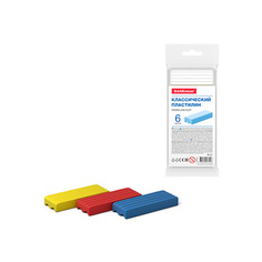 Классический пластилин ErichKrause Basic light pack 6 цветов 96г