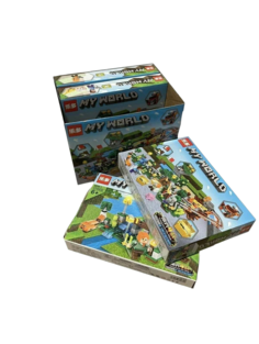 Конструктор Minecraft My World Сокровища шахты 4 в 1, 728 деталей, 6058 (Не оригинал) No Brand