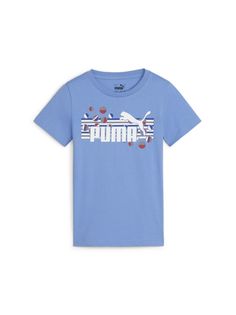 Футболка Puma Ess+Summer Camp Tee, голубой, 116