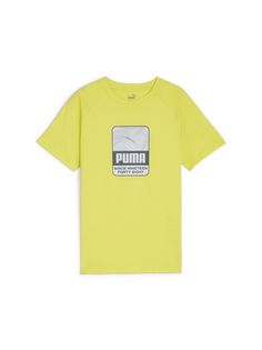 Футболка Puma Active Sports Graphic Tee B, желтый, 116