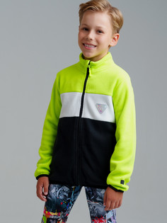 Куртка детская PlayToday 32411359, светло-зеленый, черный, белый, 176