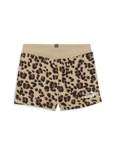 Шорты Puma Ess+Animal Shorts Tr G, леопардовый, 176