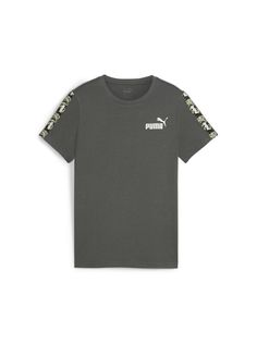 Футболка Puma Ess Tape Camo Tee B, серый, 164