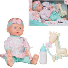 Игровой набор Junfa Пупс My Sweet Love 35 см с мягким телом, с аксессуарами, озвученный